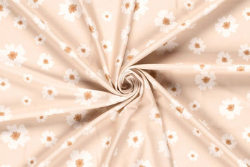 Badeanzugstoff, Bade Jersey, Swimwear, UPF50, Blumen, altrosa, 0,5 m